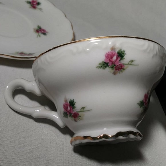 Vintage Pink Rose Tea Cup & Saucer Set - Picture 6 of 8